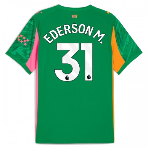 Fotbalový Dres Manchester City Ederson M. 31 Brankářské 2025-26 Zelená Fotbalový Dres Manchester City Ederson M. 31 Brankářské 2025-26 Zelená